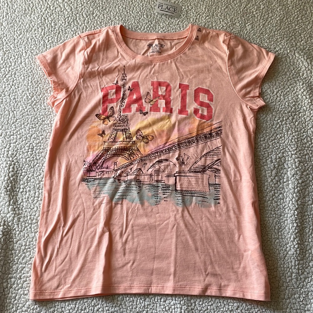 Children’s place pink Paris tshirt